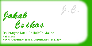 jakab csikos business card